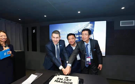全球首家应用5G技术的港口——青岛港亮相2019世界移动通信大会