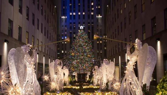 圣诞节即将到来 纽约市内洋溢节日气氛