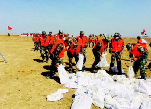 山东开展全省大规模防汛抢险救援演练 2300余人参与