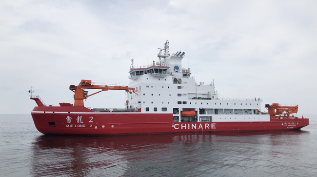 我国首艘自主建造极地科学考察破冰船“雪龙2”号船体涂料来自青岛这家公司